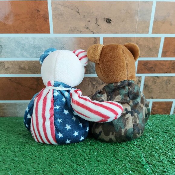 American Icons Hero and Spangle July 4th Ty Beanie Babies - Picture 4 of 10